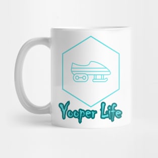 Yooper Life Snow Mobile Badge Mug